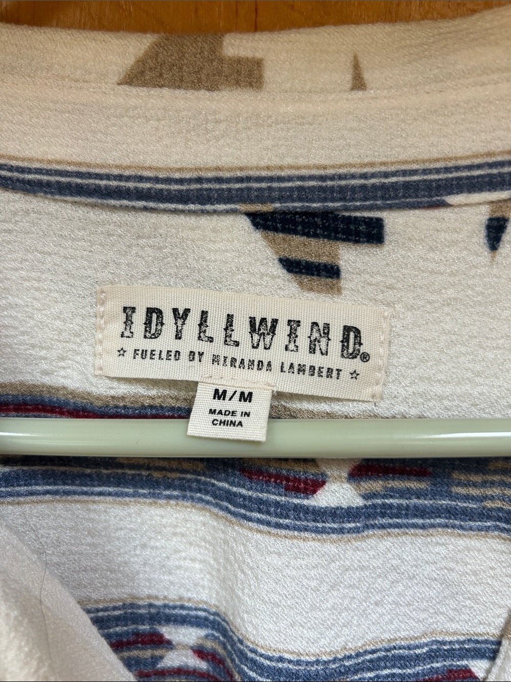 Idyllwind Cream Aztec-Pattern Button-Down Shirt - Picture 3 of 3
